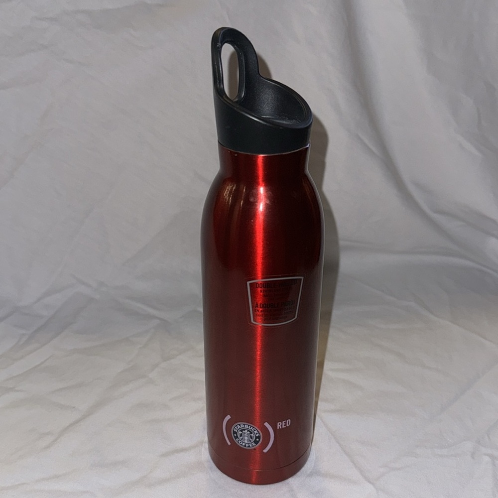 Starbucks, 18fl oz, Red, Black lid,